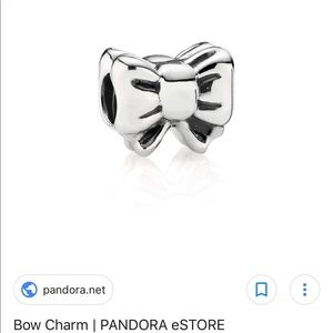 Pandora bow charm